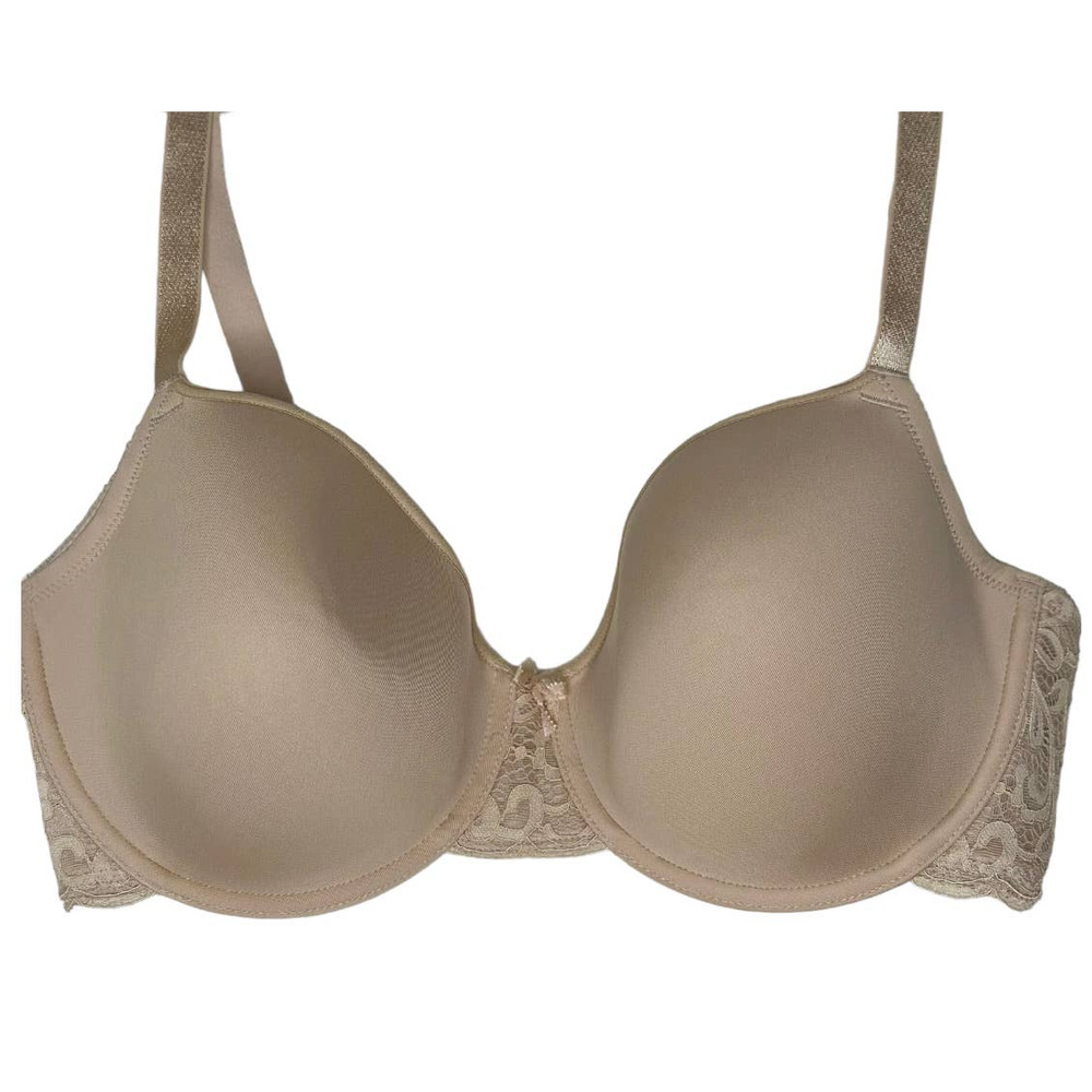 Wacoal 36DDD Smooth Cup T-Shirt Bra Light Beige 3 Hooks Underwire Support B21